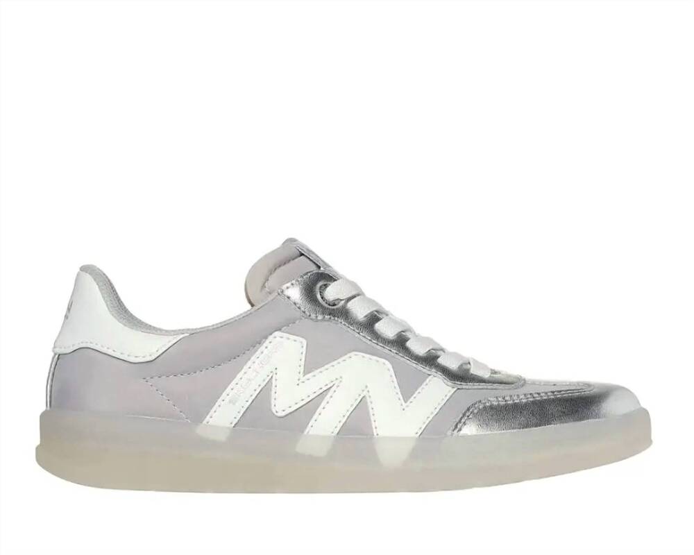 NEW SKECHERS women's new wave cup the rally sneakers in silver